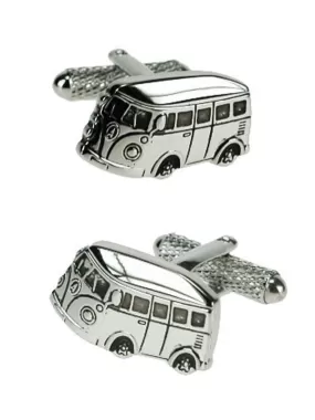 1960s Style Retro Camper Van Cufflinks