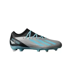 Adidas men's football boot X Crazyfast Messi.3 FG IE4078 silver-blue-black