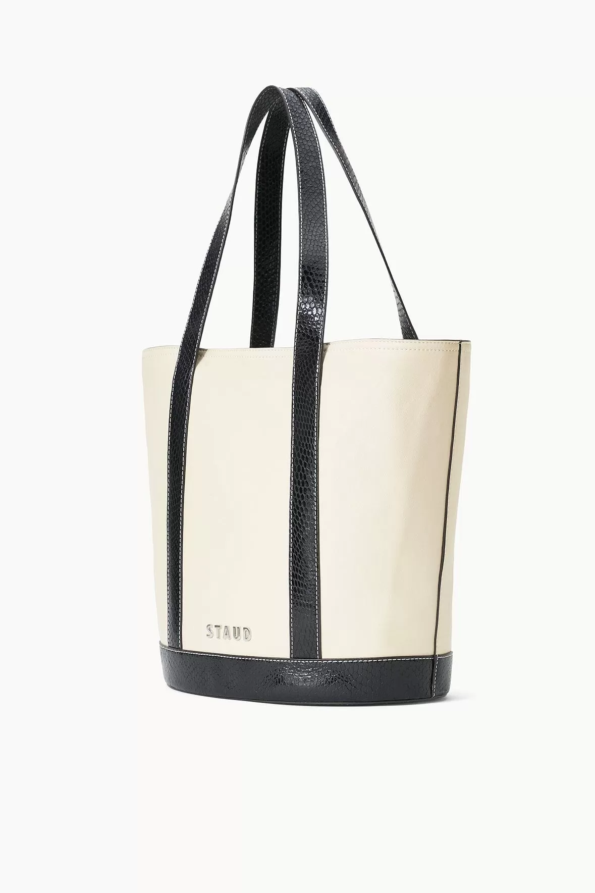 ALLORA TOTE | CREAM BLACK