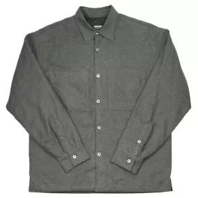 Arpenteur - Twin Cotton Yak Flannel Overshirt - Charcoal