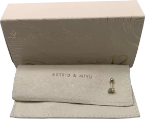 Astrid & Miyu 18k gold plated Opal Cluster Barbell BNIB