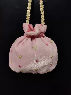 Baby pink Potli - Rent