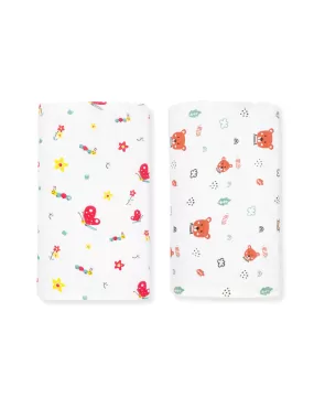 Best Combo- 100% Muslin Swaddle- Towel (Pack of 2)