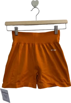 Bo Tee Orange Seamless High Waisted Cycling Shorts UK S