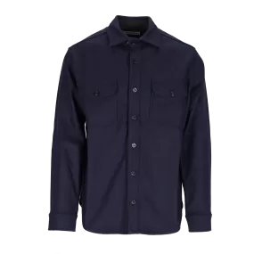 Camicia Uomo Chesapeake's Heavyweight Wool Shirt CPO Blu Navy