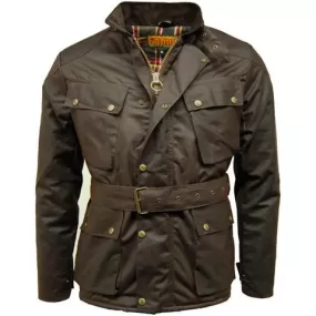 Game Speedway Quilted wax biker - Brown