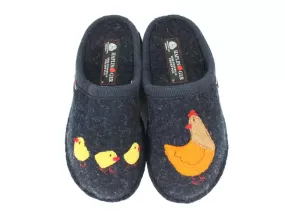 Haflinger Slippers Flair Hen Blue