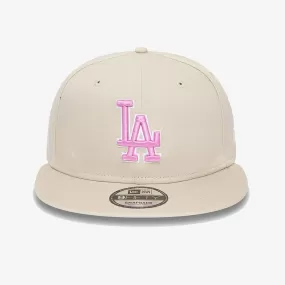 LA DODGERS MLB OUTLINE STONE 9FIFTY ADJUSTABLE CAP 'CREAM'