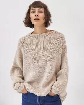 Laumės: Beige Merino Wool Sweater