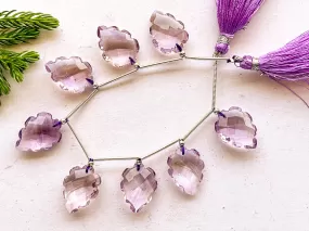 Pink Amethyst carved pear shape faceted beads, Amethyst carving Beads ,Natural Amethyst Gemstone, Amethyst Briolette, Amethyst Beads,13X17MM