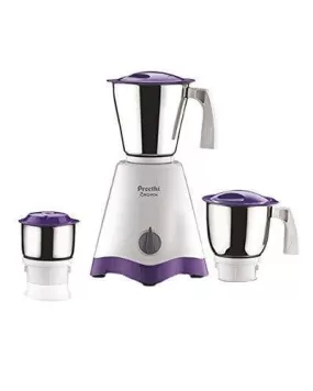 Preethi Crown MG-205 500-Watt Mixer Grinder (White/Purple)