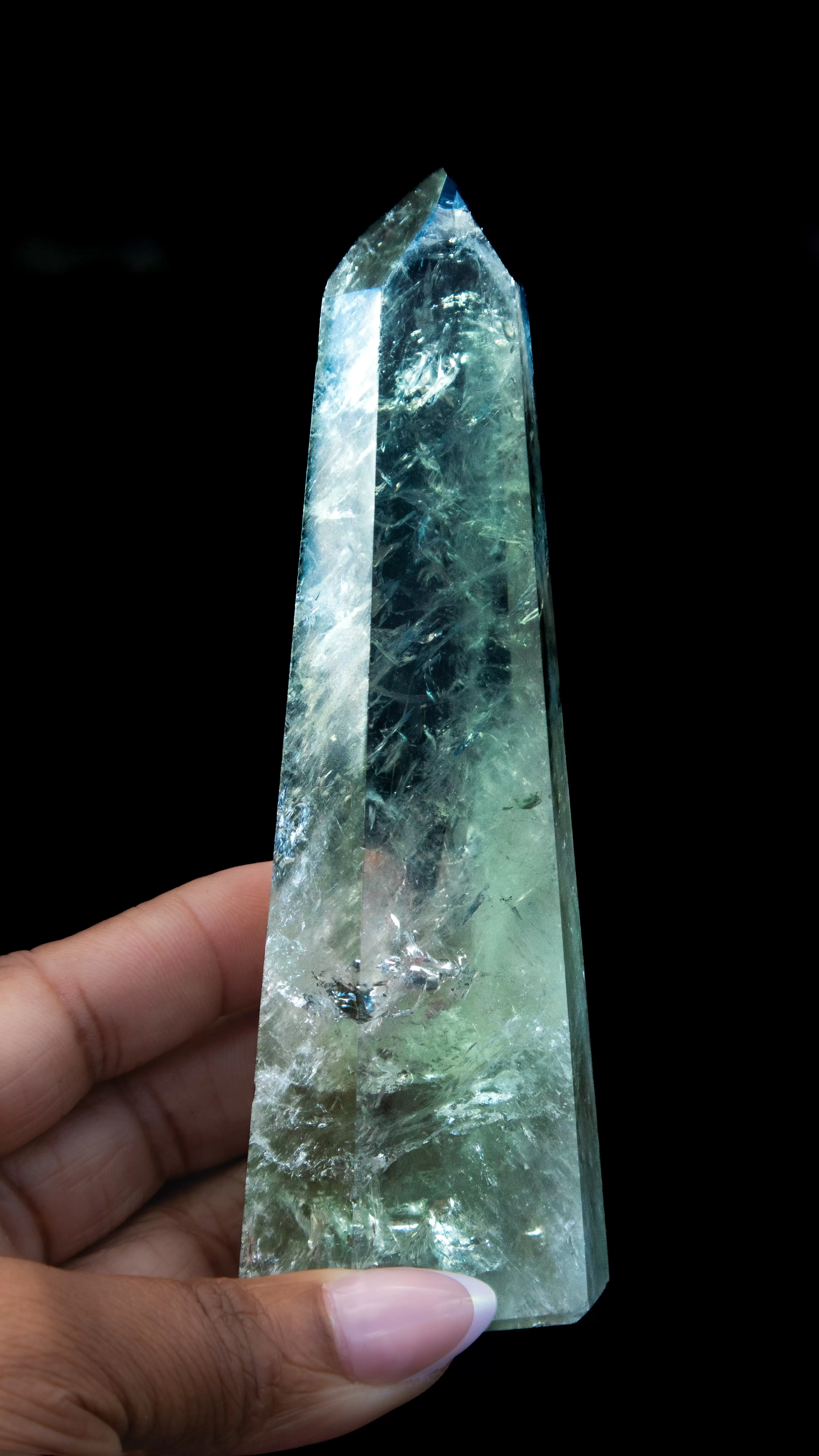 Rare Prasiolite Point